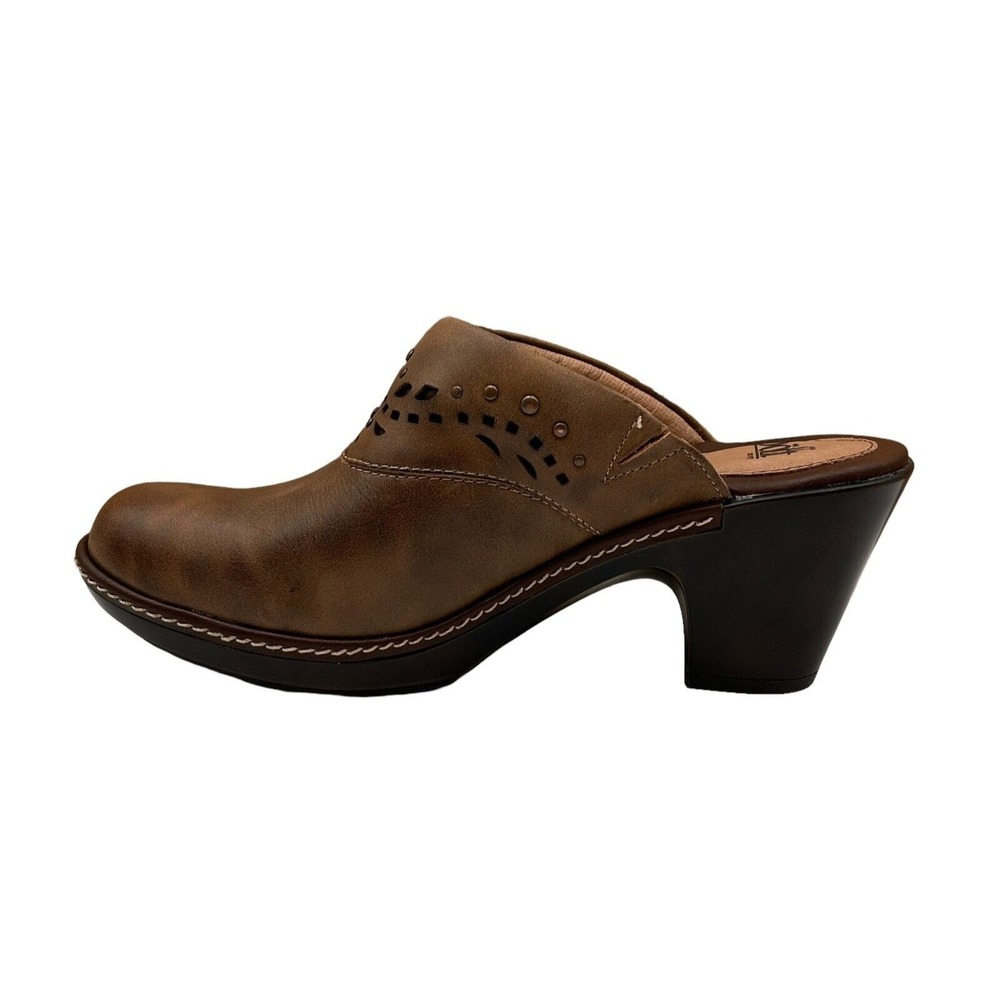 Sofft Laina Women's Closed Toe Leather Clogs Size 7.5 Mocha/Brown Arch Support - Picture 3 of 12